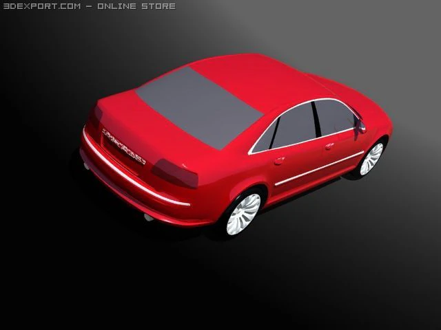 audi a8 3D Model .c4d .max .obj .3ds .fbx .stl .blend 