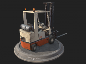 forklift - pbr textured and video game ready 3D Model