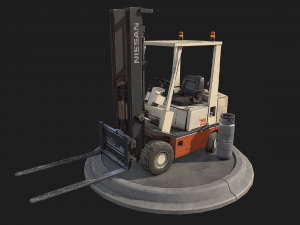 forklift - pbr textured and video game ready 3D Model