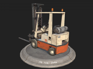forklift - pbr textured and video game ready 3D Model