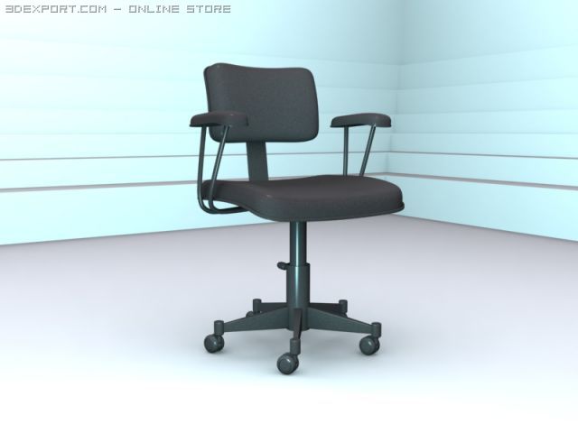 officechair 3D Модель .c4d .max .obj .3ds .fbx .stl .blend 