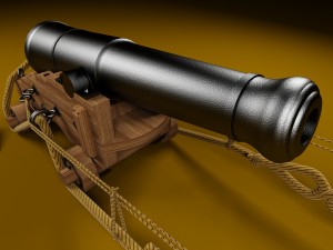 british 68-pound naval 3D Model