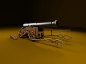 british 68-pound naval 3D Model