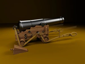 british 68-pound naval 3D Model