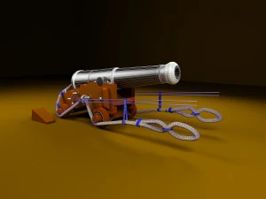 british 68-pound naval 3D Model