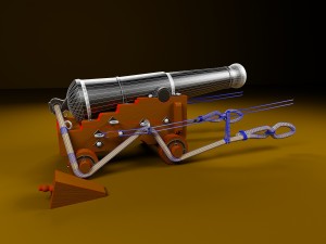 british 68-pound naval 3D Model