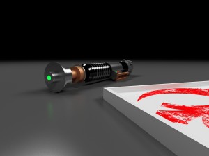 luke skywalkers rotj lightsaber Model 3D