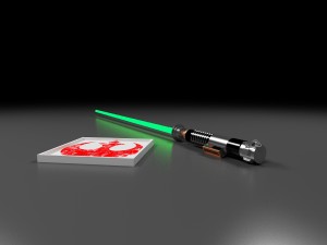 luke skywalkers rotj lightsaber Model 3D