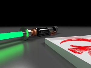 luke skywalkers rotj lightsaber Model 3D