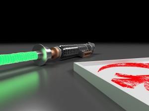 luke skywalkers rotj lightsaber Model 3D