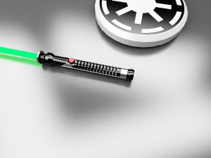 qui-gon jinn tpm lightsaber 3D Model
