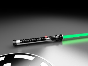 qui-gon jinn tpm lightsaber 3D Model