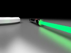 qui-gon jinn tpm lightsaber 3D Model