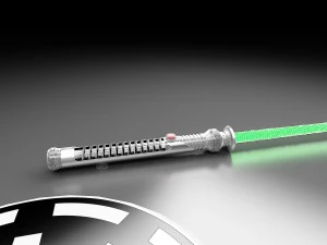 qui-gon jinn tpm lightsaber 3D Model
