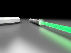 qui-gon jinn tpm lightsaber 3D Model
