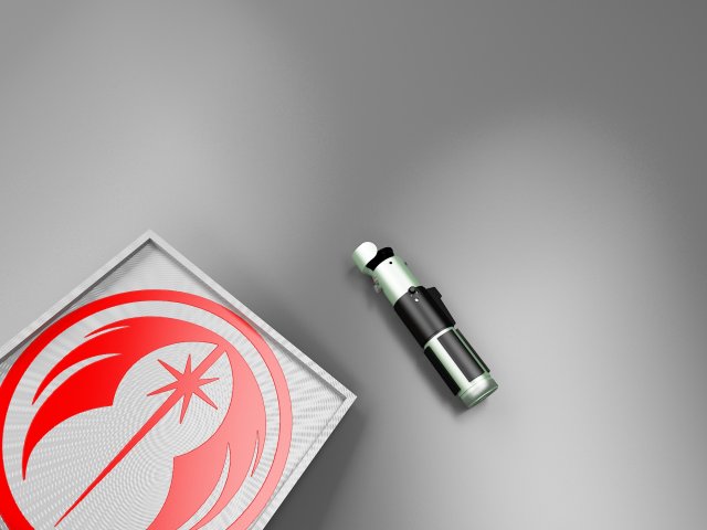 yoda aotc and rots lightsaber Modelo 3D .c4d .max .obj .3ds .fbx .stl .blend 