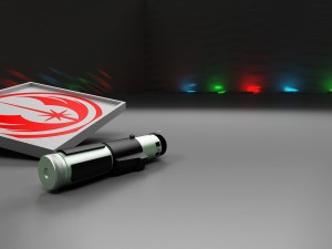 yoda aotc and rots lightsaber Modelo 3D