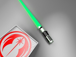 yoda aotc and rots lightsaber Modelo 3D