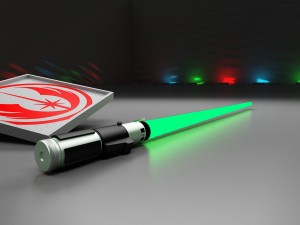 yoda aotc and rots lightsaber Modelo 3D