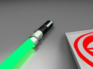 yoda aotc and rots lightsaber Modelo 3D