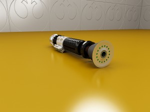 obi-wan kenobi anh lightsaber Modelo 3D
