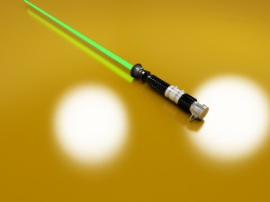 obi-wan kenobi anh lightsaber Modelo 3D