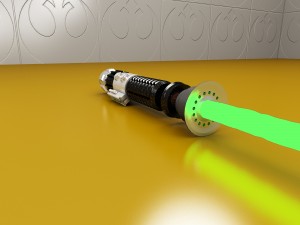 obi-wan kenobi anh lightsaber Modelo 3D