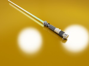 obi-wan kenobi anh lightsaber Modelo 3D