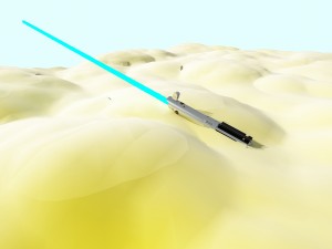 luke skywalkers anh lightsaber Model 3D