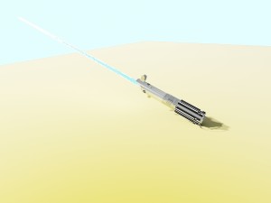 luke skywalkers anh lightsaber Model 3D