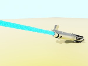 luke skywalkers anh lightsaber Model 3D