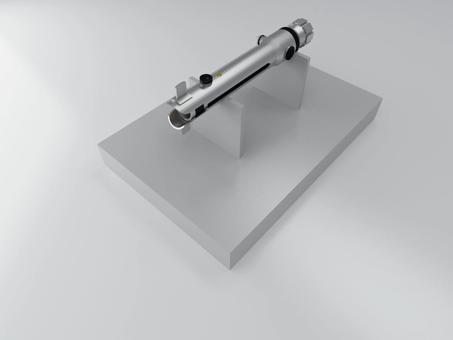 ahsoka lightsaber 3D Model .c4d .max .obj .3ds .fbx .stl .blend 