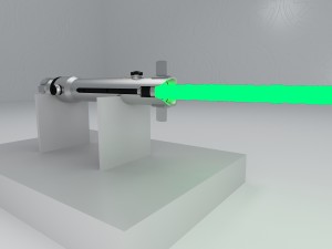 ahsoka lightsaber Model 3D