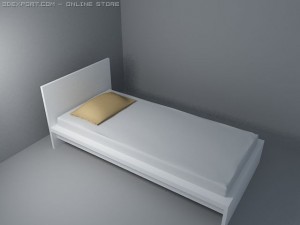 crib malm Modelo 3D