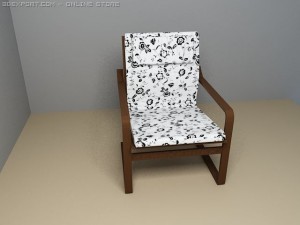 armchair poeng 3D Model