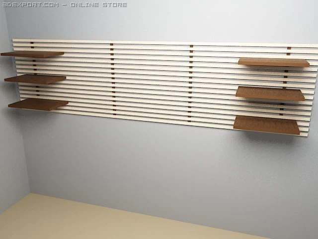shelves mendal 3D Model .c4d .max .obj .3ds .fbx .stl .blend 