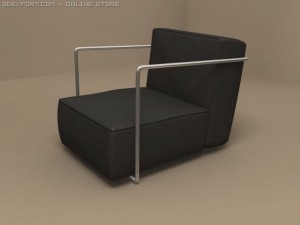 abc armchair Modello 3D
