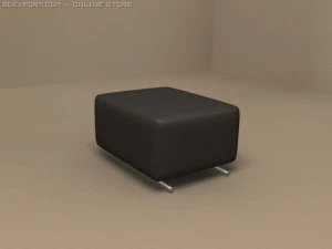 sgabello imbottito abc Modello 3D