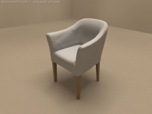alice armchair 3D मॉडल