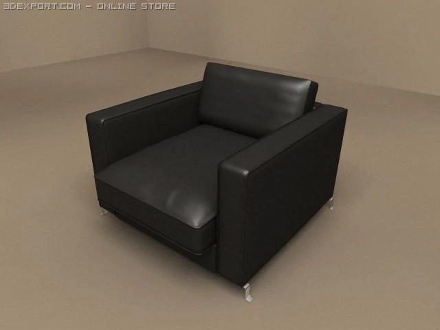 flexform armcair bob 3D Model .c4d .max .obj .3ds .fbx .stl .blend 