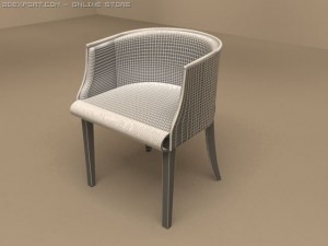 armchair body 3D 模型
