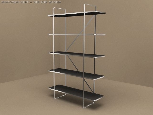 carlotta shelves 3D Model .c4d .max .obj .3ds .fbx .stl .blend 