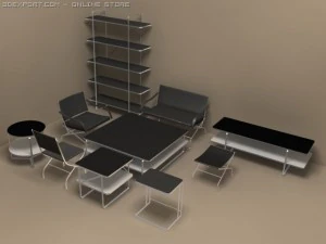 koleksi flexform carlotta Model 3D