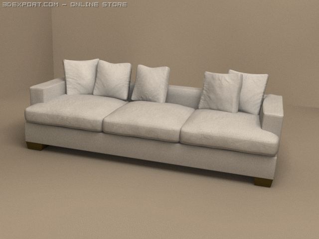 3 pillows sofa eros 3Dモデル .c4d .max .obj .3ds .fbx .stl .blend 