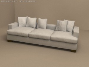 3 pillows sofa eros 3D Model