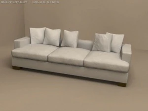3 pillows sofa eros 3D Model