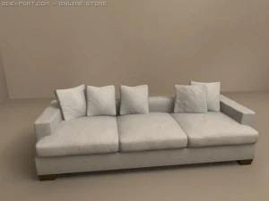 3 pillows sofa eros 3D Model