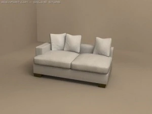 ソファのエロス要素 3Dモデル