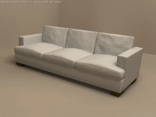 eros due 3 pillow sofa 3D Model .c4d .max .obj .3ds .fbx .stl .blend 