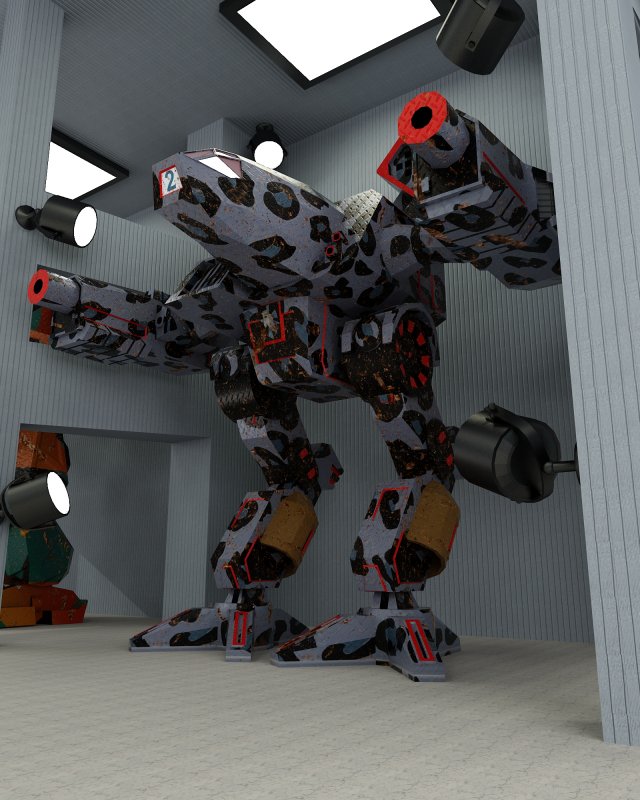 ebon jaguar cauldron-born Modello 3D .c4d .max .obj .3ds .fbx .stl .blend 